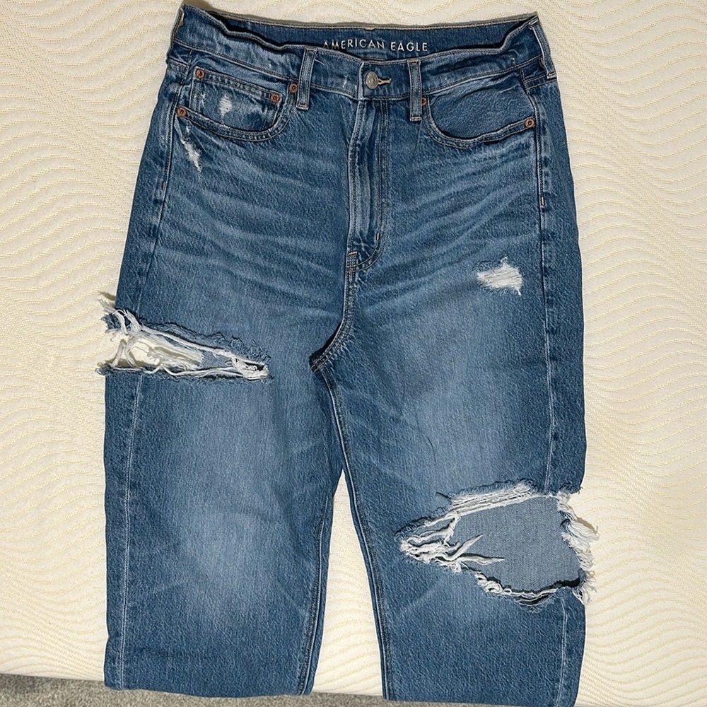 American Eagle Ripped Highest Rise 90s Boyfriend Jean
